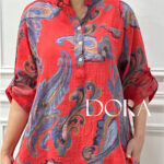 شومیز لینن گرم پایین ایتالیایی دورا مزون