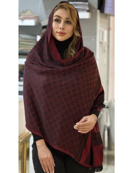شال پاییزه دورو برند ترک طرح گوچی دورا