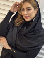 شال پاییزه مشکی برند ترک لویی ویتون مزون دورا