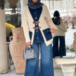 بافت ترکیبی با جین مزون درا