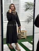 پیراهن پاییزه مخمل کشدوزی دورا