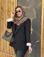 کت برند مشکی کوتاه مزون دورا