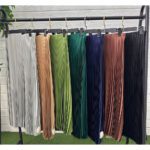 دامن پلیسه ترک تک رنگ دورا