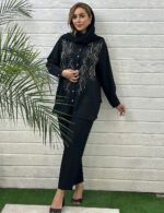 شومیز لینن ترک مشکی