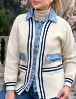 کاردیگان کرم جین ترک دخترانه