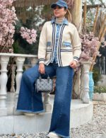 کاردیگان کرم جین ترک دخترانه