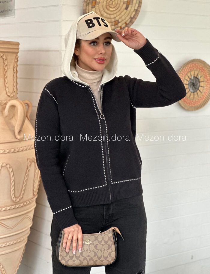 بافت زنانه کلاهدار ترک