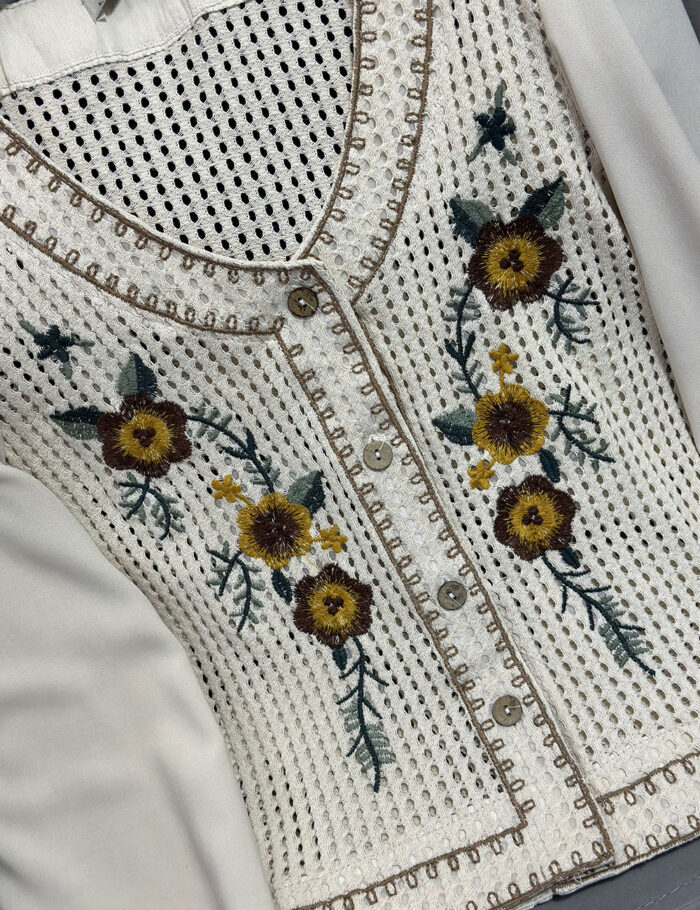 شومیز گیپور گلدوزی ترک دورا