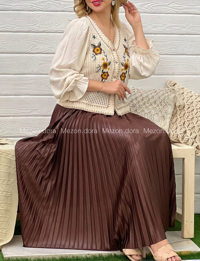 شومیز گیپور گلدوزی ترک دورا
