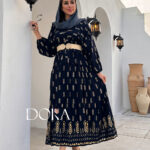 پیراهن ساحلی نخ ویسکوز دورا