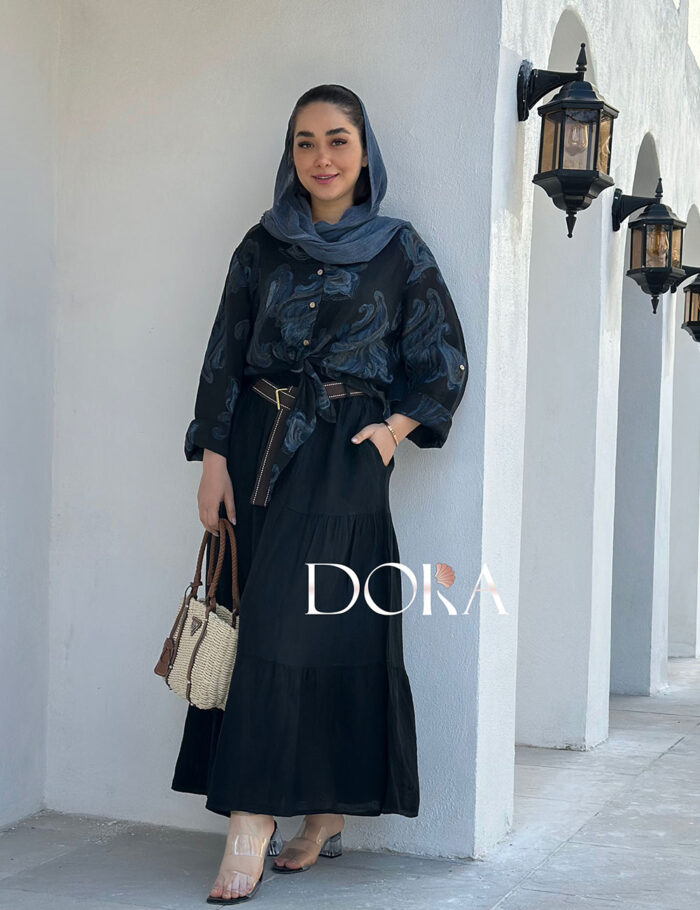 دامن لینن وارداتی دورا مزون