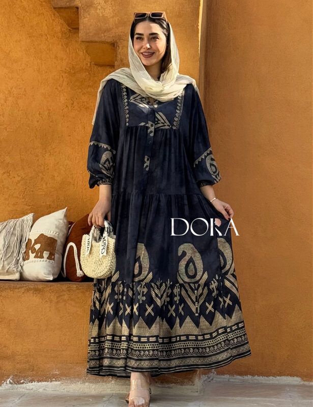 پیراهن ساحلی نخ ترک زنانه دورا