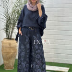 ست پانچ شلوار لینن ایتالیایی