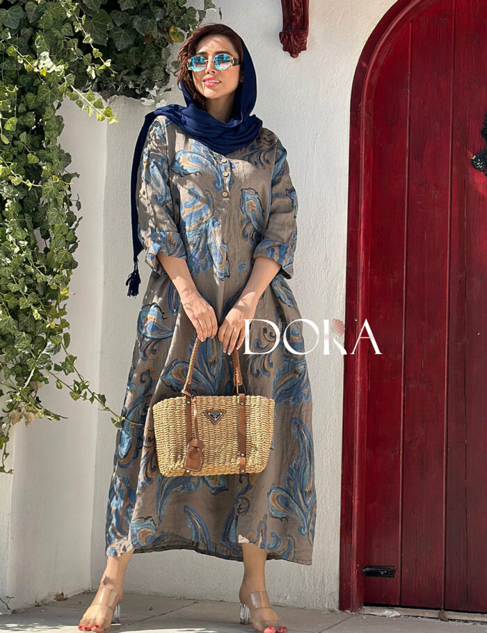 کفتان طرح ترمه لینن مزون دورا