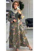پیراهن کلوش رز - لینن ایتالیایی - Image 5