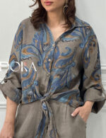 شومیز گره ای طرح بته جقه - Image 11