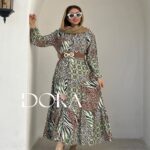 پیراهن مانتویی جلو دکمه