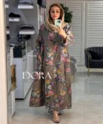 پیراهن کلوش رز - لینن ایتالیایی