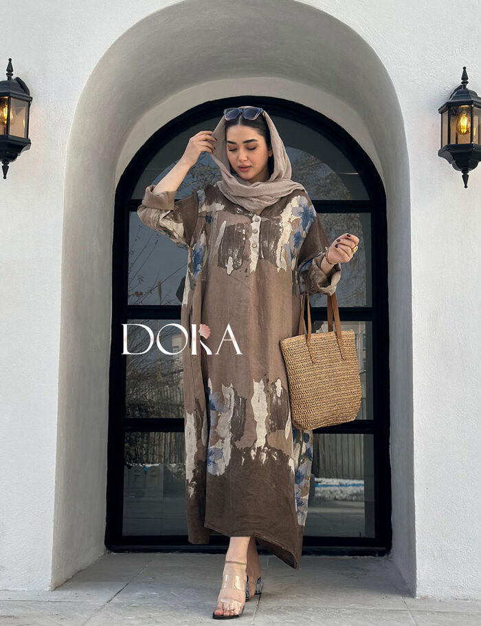 کفتان لینن وارداتی ابرنگی دورا