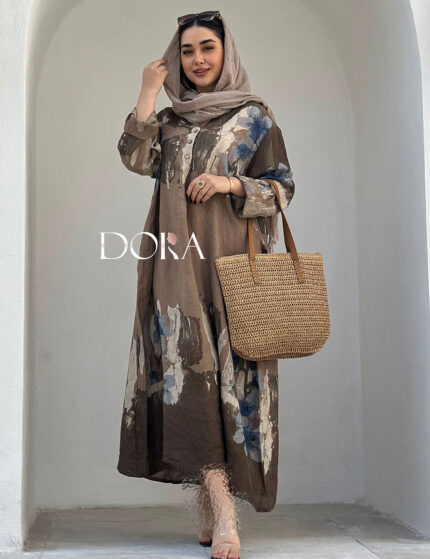 کفتان لینن وارداتی ابرنگی دورا