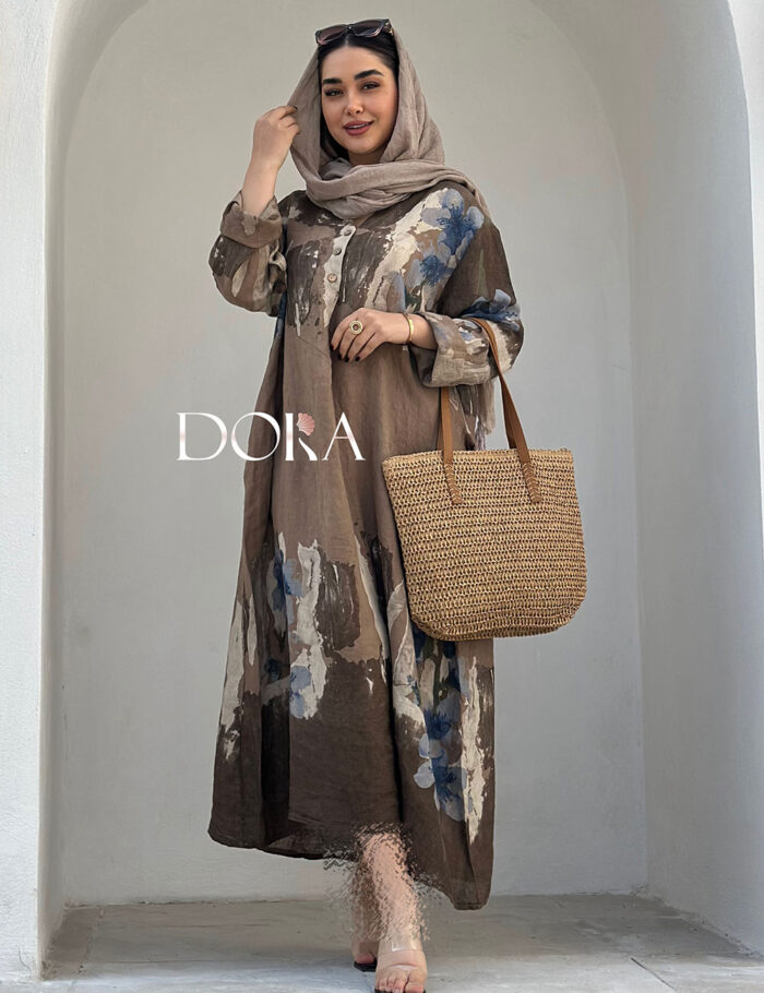 کفتان لینن وارداتی ابرنگی دورا