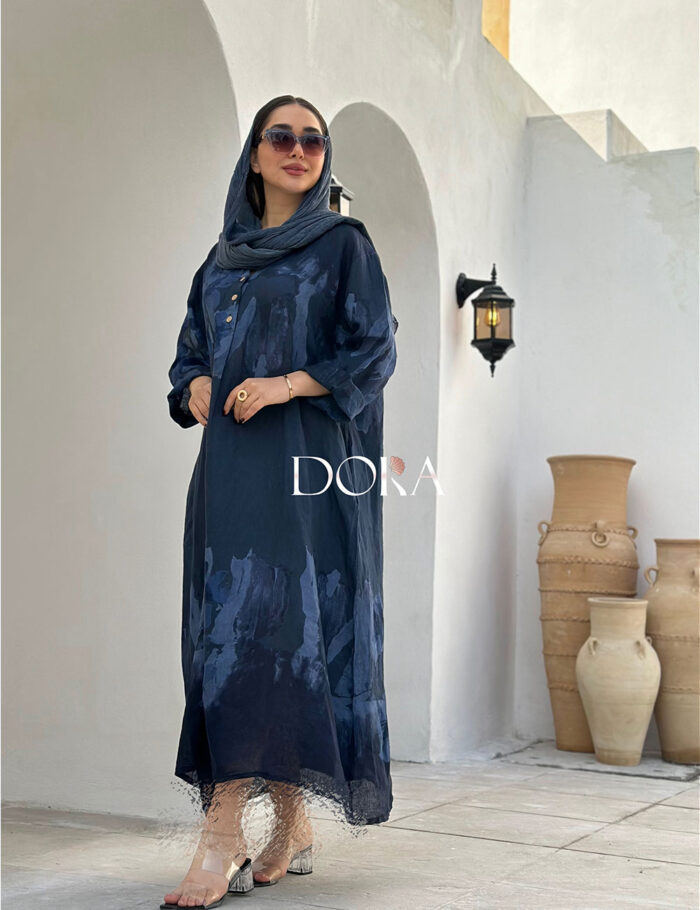 کفتان لینن وارداتی ابرنگی دورا
