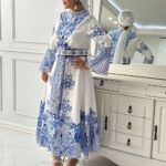 پیراهن اطلسی مدل دریا