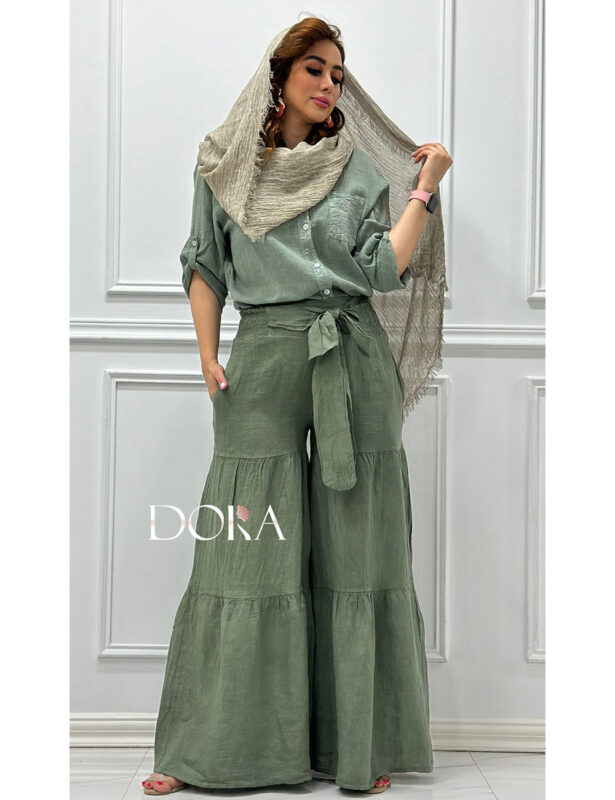 شلوار چین ترک کمر پاپیونی