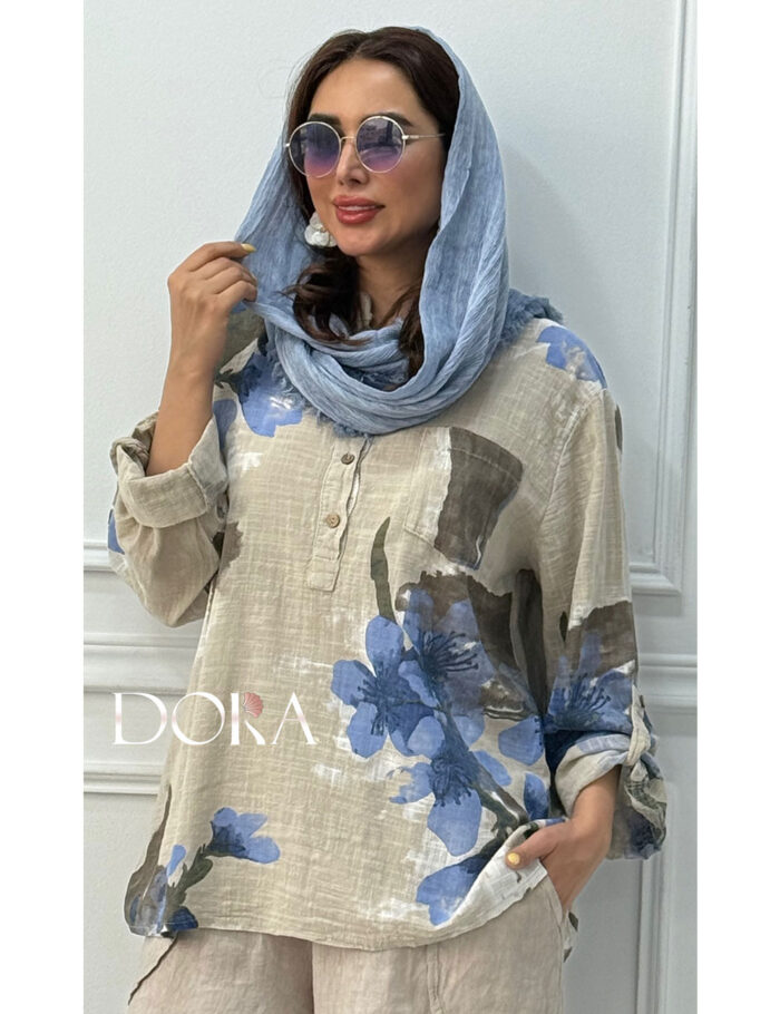شومیز لینن تراکم پایین