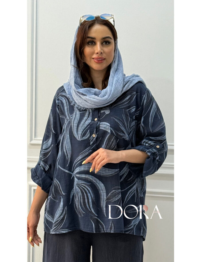 شومیز لینن مدل ایپک - Image 13