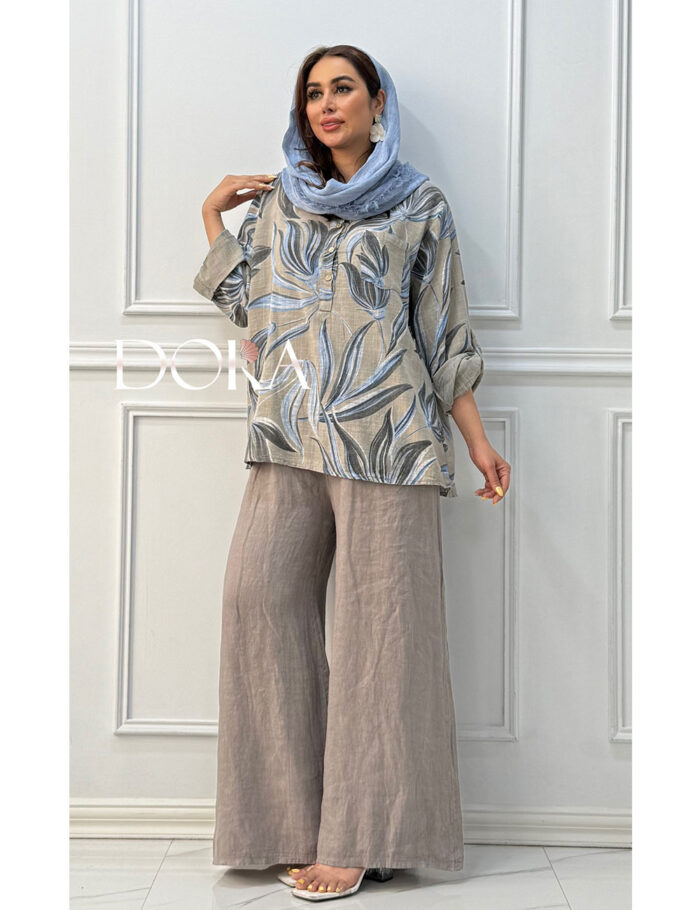 شومیز لینن زنانه دورا مزون