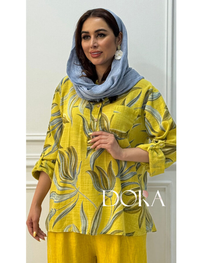شومیز لینن زنانه دورا مزون