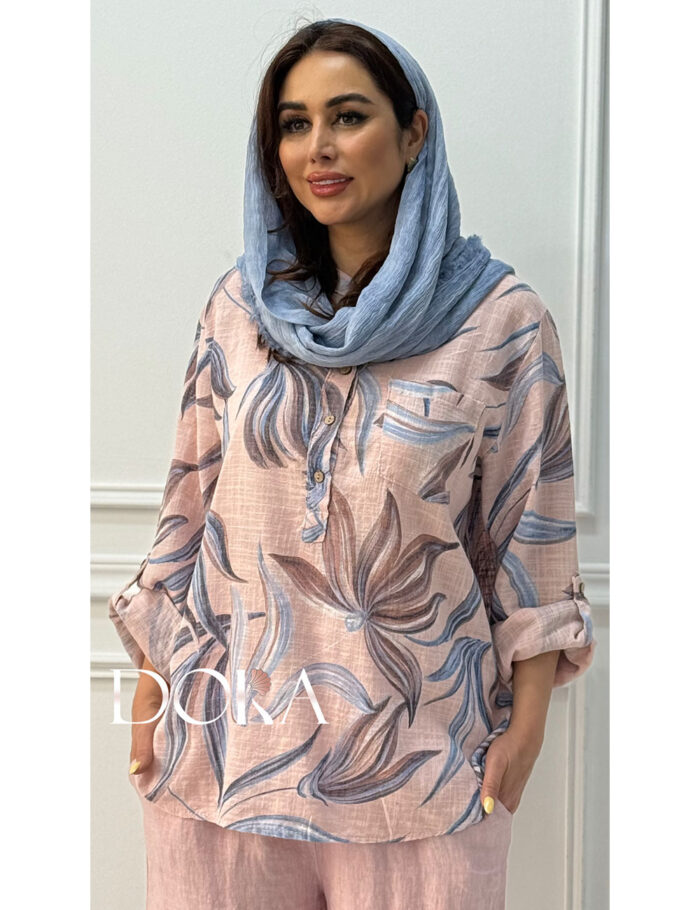 شومیز لینن زنانه دورا مزون