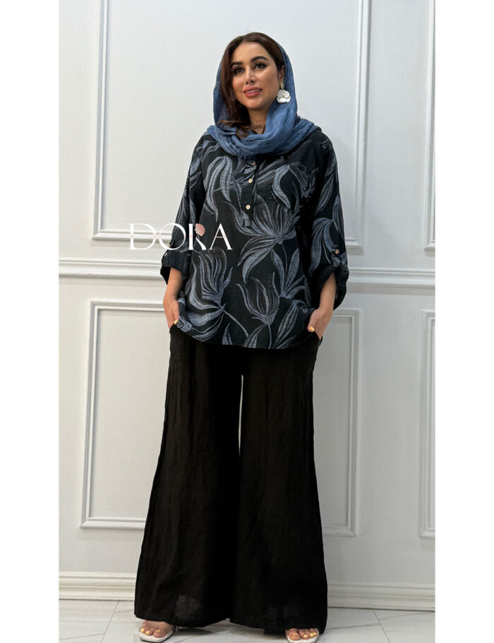 شومیز لینن مدل ایپک - Image 8