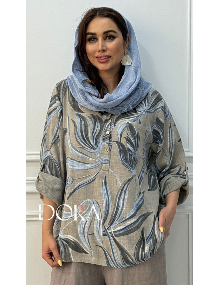 شومیز لینن زنانه دورا مزون
