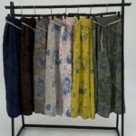 شلوار گل رز لینن ایتالیایی مزون دورا