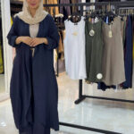 تاپ یقه گرد لینن ایتالیایی زنانه