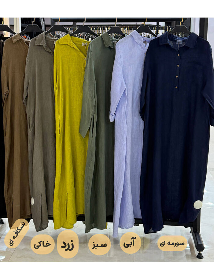 کفتان رنانه ساده لینن وارداتی دورا
