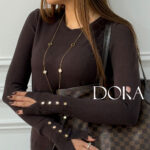 بافت یقه گرد طرح زارا مزون دورا