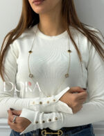 بافت یقه گرد طرح زارا مزون دورا