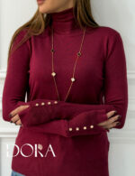 بافت یقه اسکی طرح زارا مزون دورا