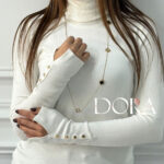 بافت یقه اسکی طرح زارا مزون دورا