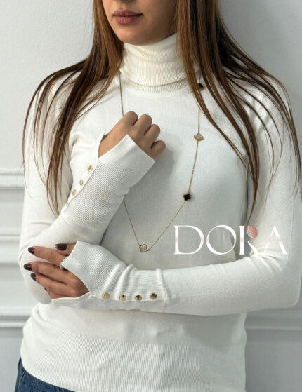 بافت یقه اسکی طرح زارا مزون دورا