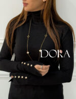 بافت یقه اسکی طرح زارا مزون دورا