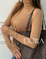 بافت یقه اسکی طرح زارا مزون دورا