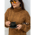 بافت یقه اسکی زنانه برند