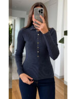 بافت جلو دکمه وارداتی دخترانه دورا