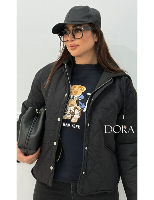 کاپشن کلاهدار زنانه وارداتی مزون دورا